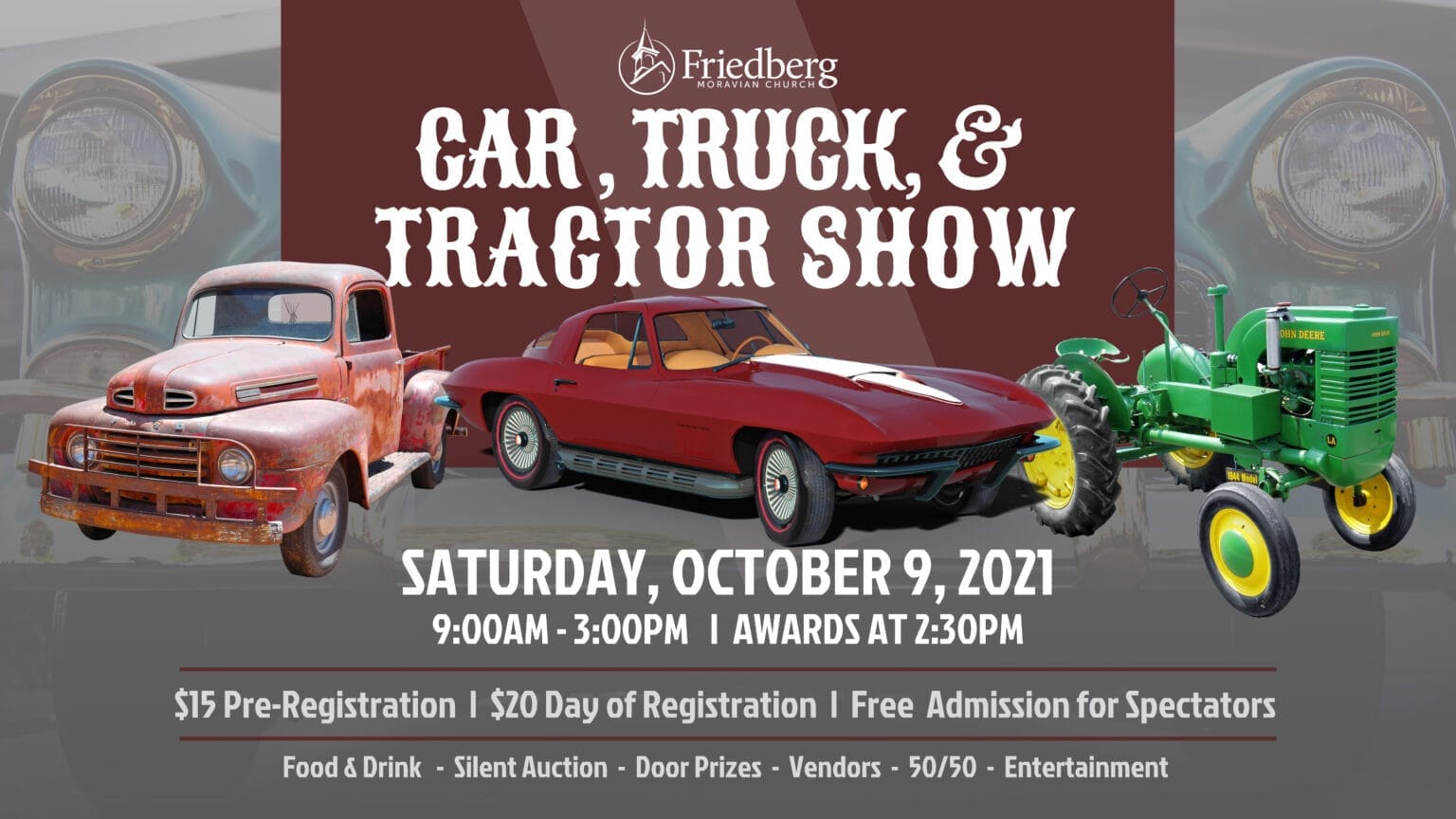 Car, Truck, & Tractor Show Friedberg Moravian Church