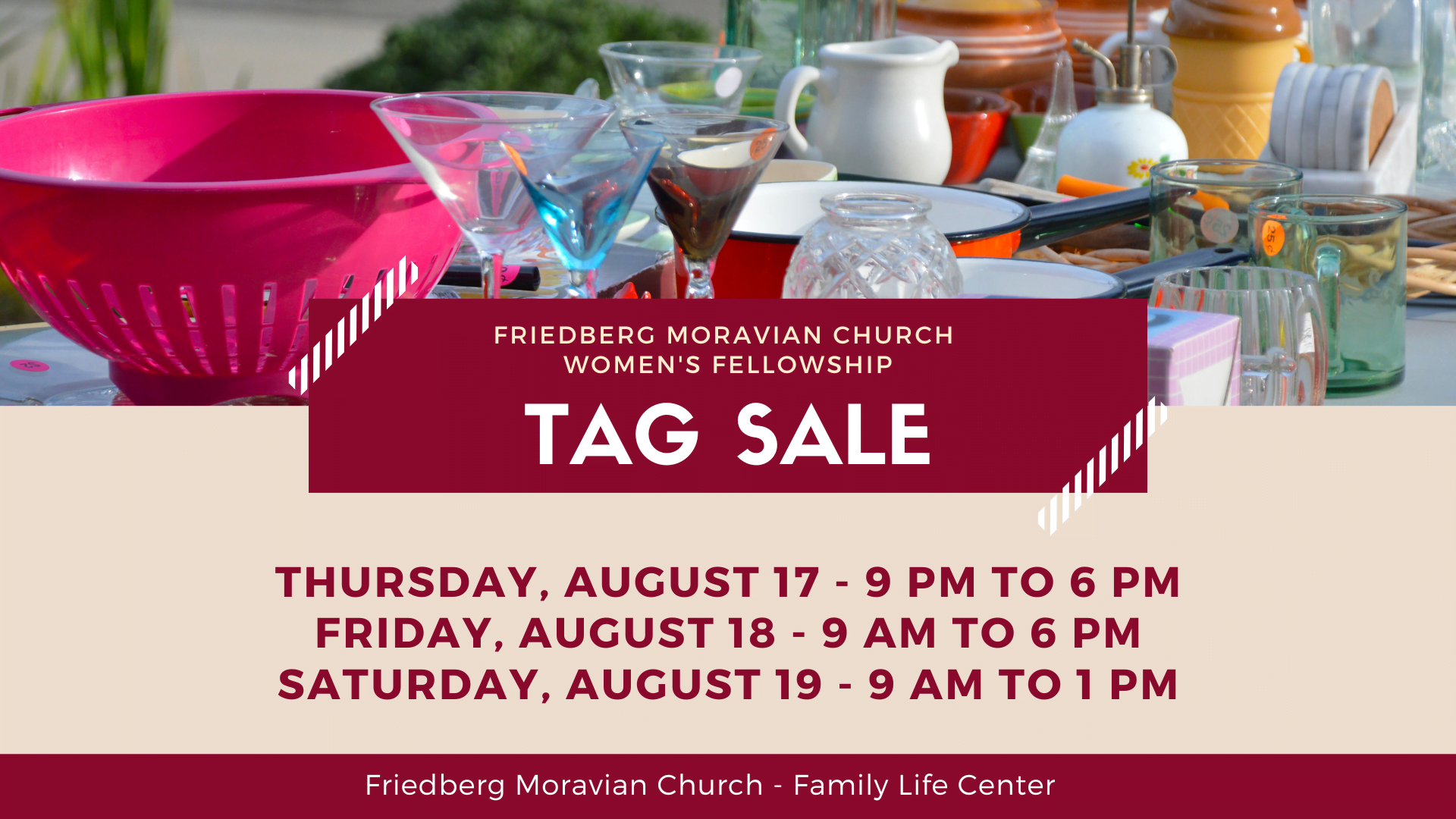 Friedberg Moravian Church S Annual Tag Sale Friedberg Moravian Church   2023 Tag Sale Friedberg Moravian Church 