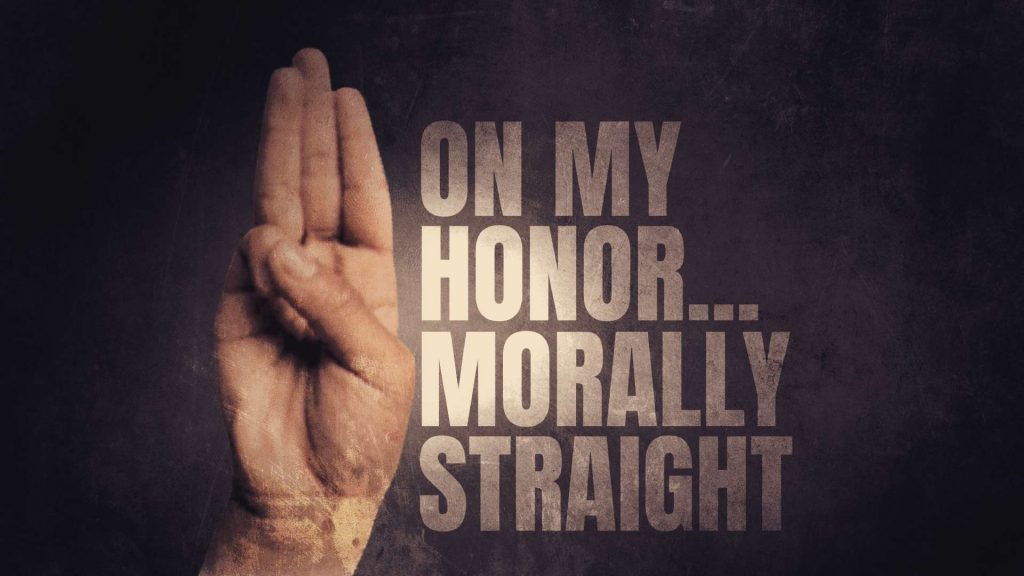 Title graphic for On My Honor Morally Straight
