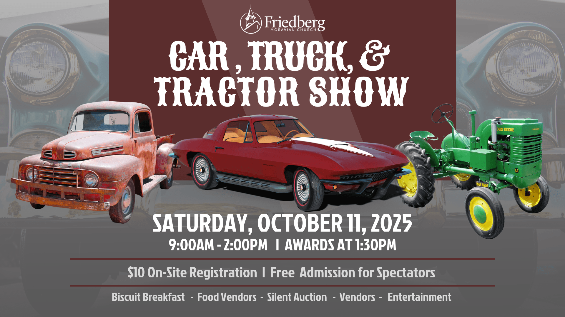Friedberg Moravian Church’s Car, Truck & Tractor Show