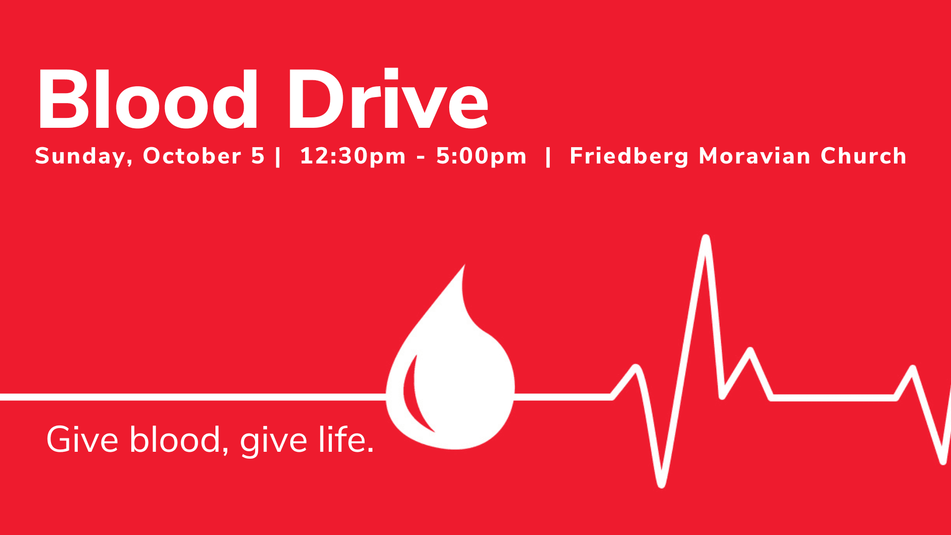October Blood Drive